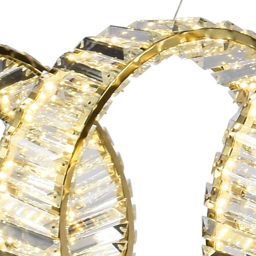 ثريا كريستال حلزوني ذهبي N