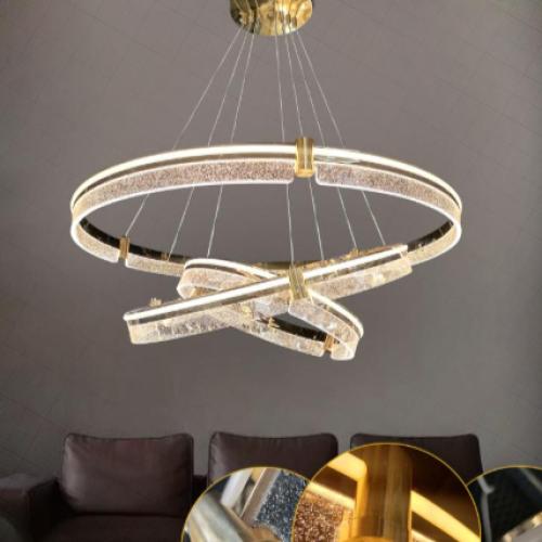 Tri-head LED lamp with multiple color lights and m...