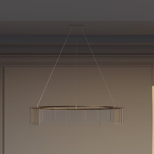 اضاءة ثريا مقاس 80 سم سقف ذكية شرائح الاكريليك N