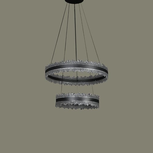 نجف مودرن اسود لون الانارة 3 اضاءات 135 واط 400+60...