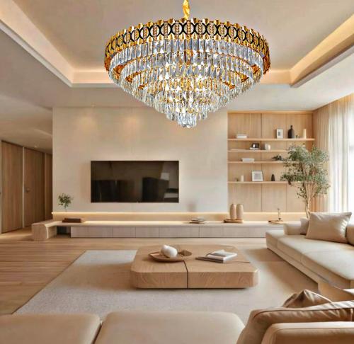 علاقي مودرن ذهبي مقاس 100 سم E14*22