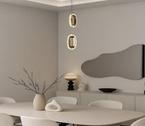 Modern dual oil-colored chandelier, lighting color...