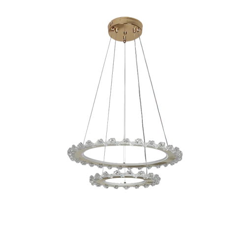 Modern gold finish connector, lighting color, 3 li...