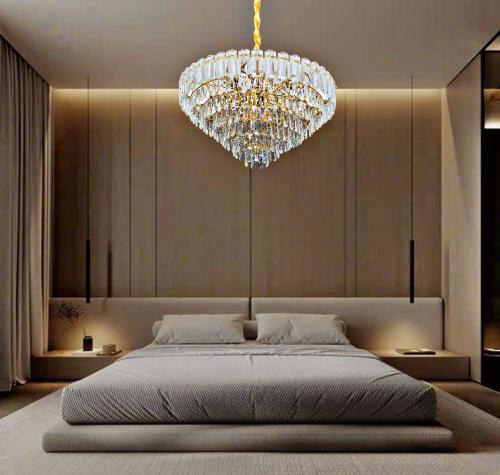 علاقي مودرن ذهبي مقاس 80سم E14*15