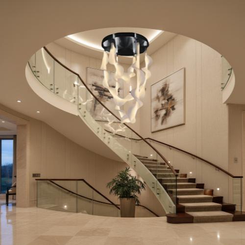 ثريامقاس80سم اسود مودرن علاقي ستايل اوروبي قماش 3...