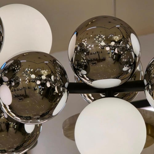 نجفة دائرية كرات زجاج A