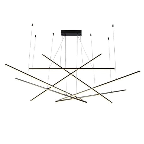 ثريا معلقة LED لون أسود عشوائي 7 أذرع متوفر بـ عدة...