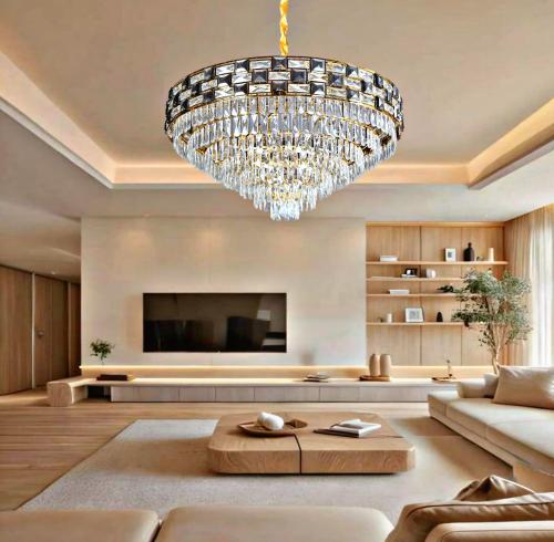 علاقي مودرن ذهبي مقاس 100 سم E14*22