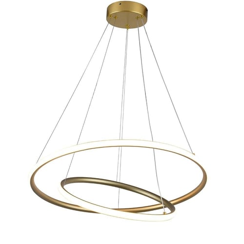 ثريا دائرتين معلقة إضاءة صفراءN