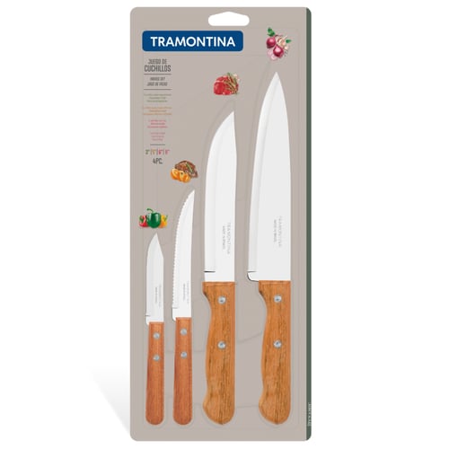 طقم سكاكين ترامونتينا ديناميك بشفرات من الفولاذ ال...