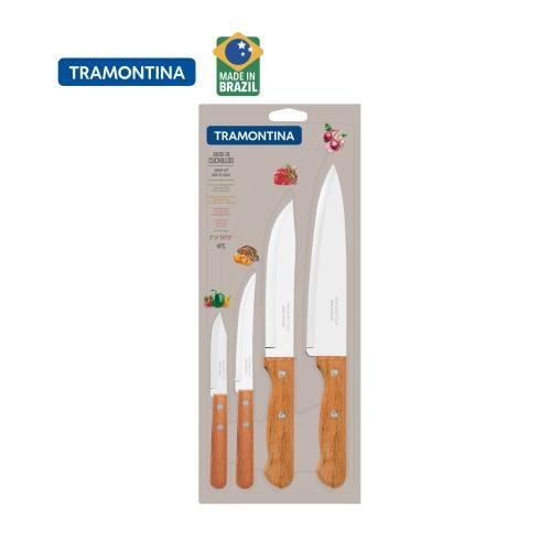 طقم سكاكين ترامونتينا ديناميك بشفرات من الفولاذ ال...