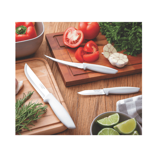 طقم سكاكين ترامونتينا أثوس المكون من 3 قطع بشفرة م...