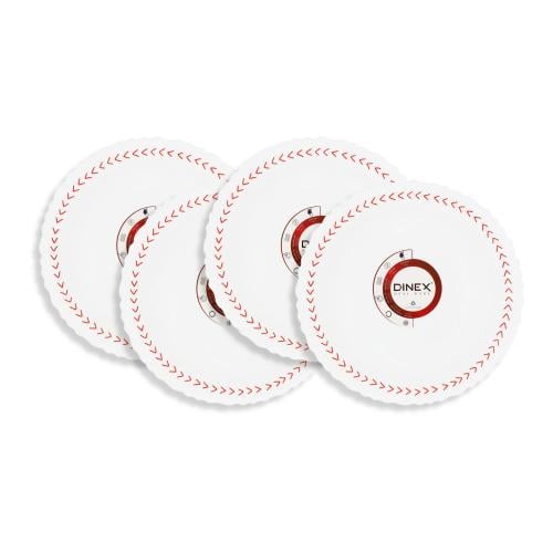 طبق عشاء دينكس أوبال ١٠.٥ بوصة - تصميم أحمر | طقم...