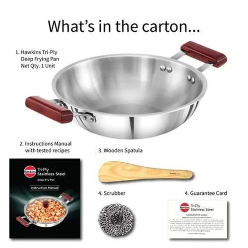 مقلاة عميقة ثلاثية الطبقات من هاوكينز 18/8 من الفو...