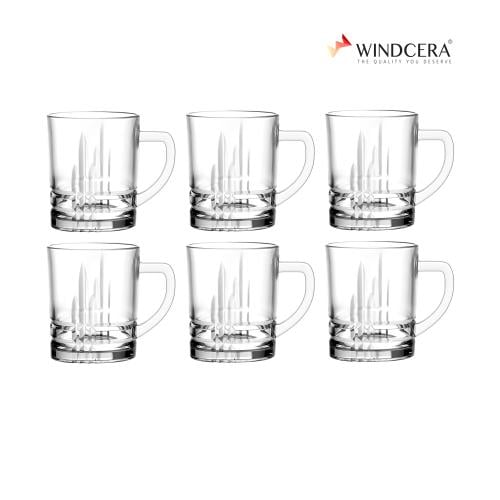 كوب زجاجي عالي الجودة من ويندسيرا، سعة 245 مليلترً...