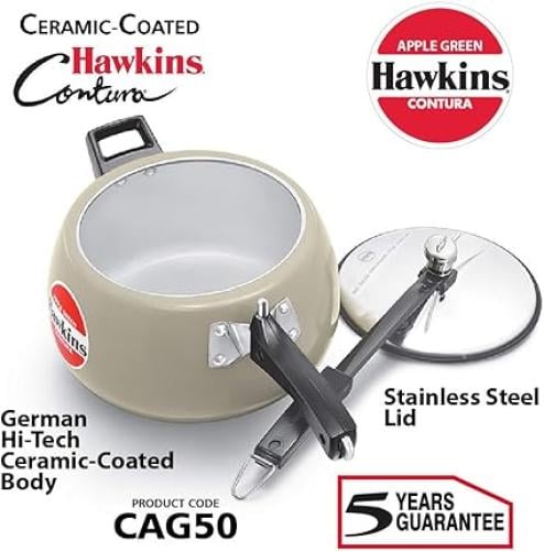 طنجرة ضغط هاوكينز كونتورا مطلية بالسيراميك بسمك 3....