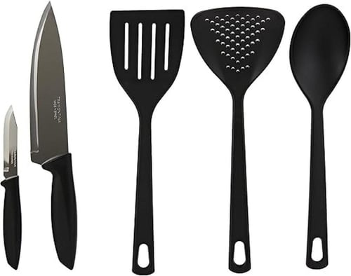 "طقم أواني طهي ترامونتينا 9 قطع بقطر 14 سم غلاية ح...