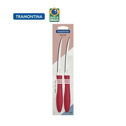 طقم سكاكين الطماطم من ترامونتينا مكون من قطعتين مق...
