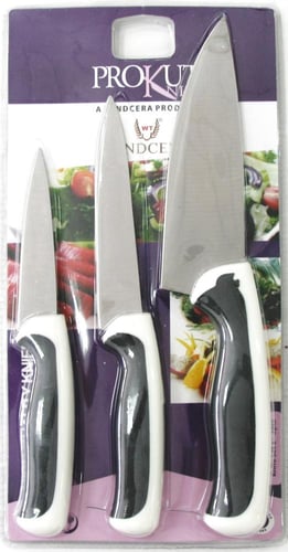 مجموعة سكاكين مطبخ من الفولاذ المقاوم للصدأ من برو...