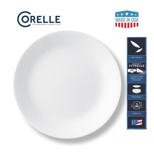 كورللي طبق غداء مقاس 8-1/2 بوصة مصنوع من أفضل مادة...