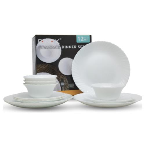 طقم عشاء أوبال وير من دينيكس مكون من 12 قطعة لخدمة...