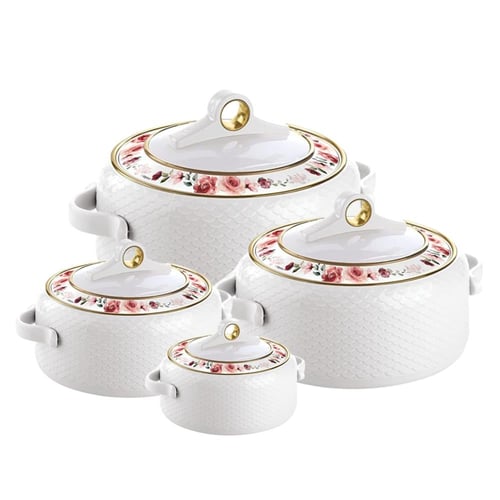 طقم طاجن ناياسا ديلوكس كورال المعزول، ٤ قطع، سعة ٥...