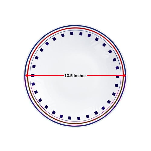 طبق حلوى دينكس أوبال، ٨.٥ بوصة، تصميم مربع | طقم م...