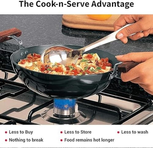 مقلاة كاداي هوكينج فيوتورا المصنوعة من مادة الحديد...