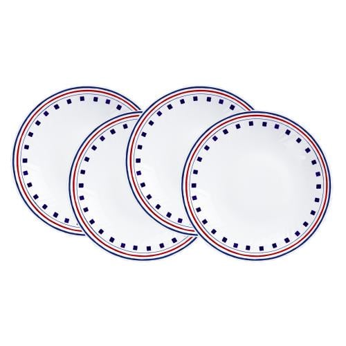 طبق حلوى دينكس أوبال، ٨.٥ بوصة، تصميم مربع | طقم م...