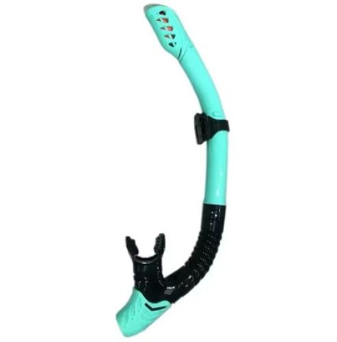 قصبة تنفس سنوركل لون أسود وأخضر