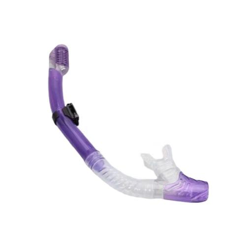 قصبة تنفس سنوركل لون بنفسجي وشفاف