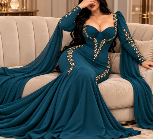 فستان بترولي شك