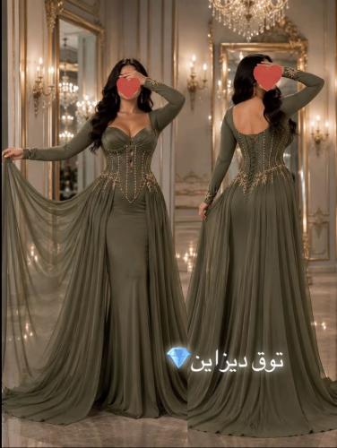 فستان زيتي