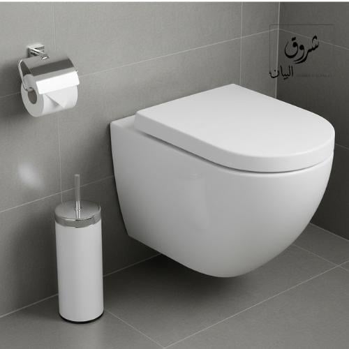 Wall - Hung Toilet 101 , كرسي حمام معلق أبيض تاسيس...
