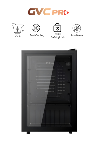 ثلاجة باب واحد زجاج GVC PRO (72 لتر) GVRG-125-2