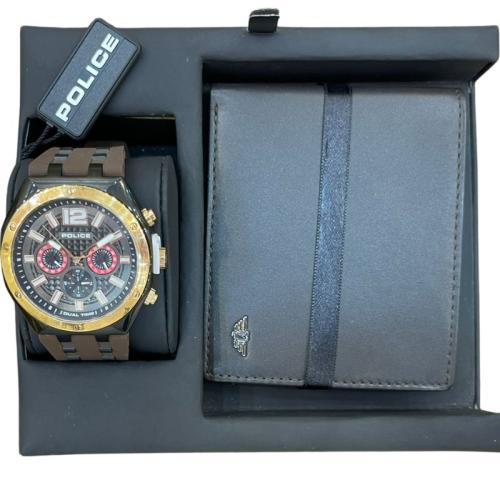 طقم بوليس ساعة + محفظة