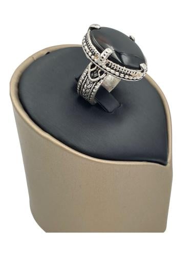 خاتم فضة بكيلي عقيق يماني