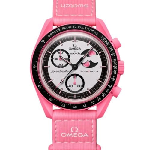 ساعة أوميغا × سواتش مهمة إلى طور القمر الوردي