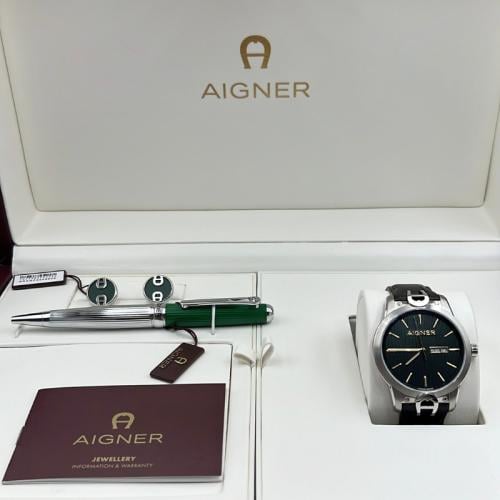 طقم آغنر ساعة وقلم و أزرار اكمام