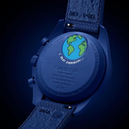 ساعة أوميغا × سواتش مهمة إلى مراحل الأرض مون شاين...