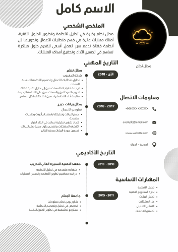 CV احترافي فاخر – تصميم أنيق بلمسة ذهبية