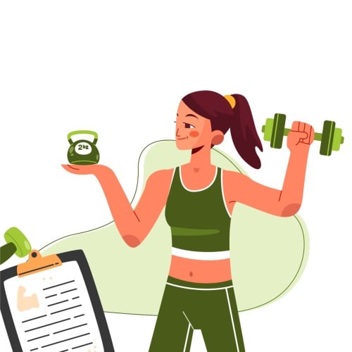 جدول تغذية + تمارين مع متابعة (٦ أسابيع )