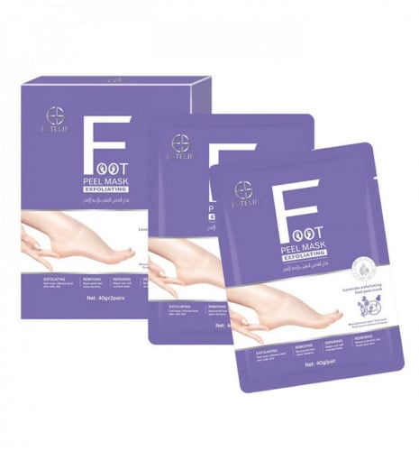 قناع القدمين المقشر بخلاصة اللافندر (استيلين )