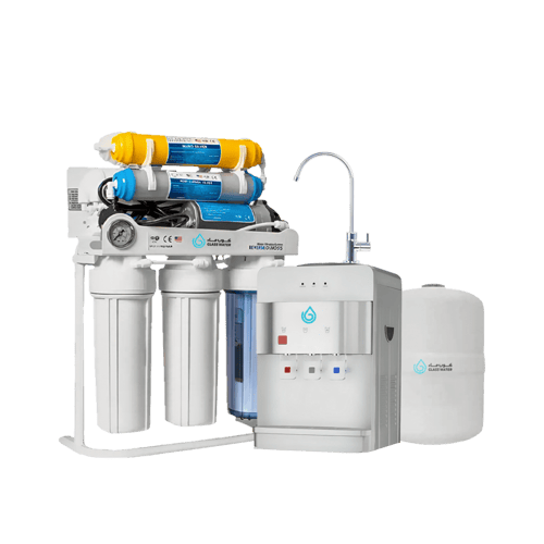 فلتر 7 مراحل مع برادة مياه تعبه ذاتيه