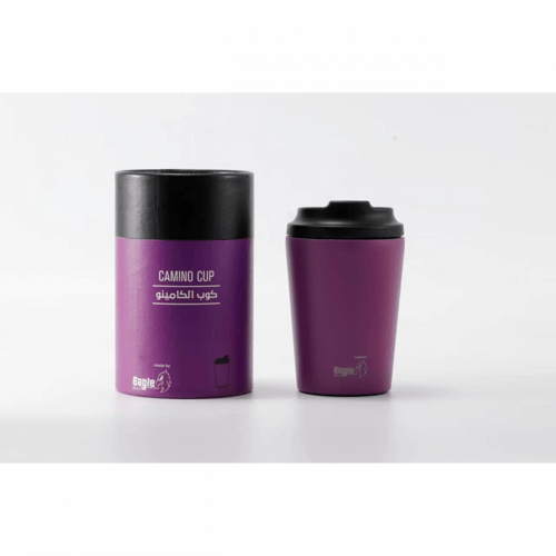 Camino cup, mauve color, 12 ounces