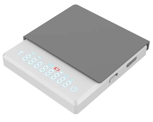 ميزان قهوة مني لون أبيض