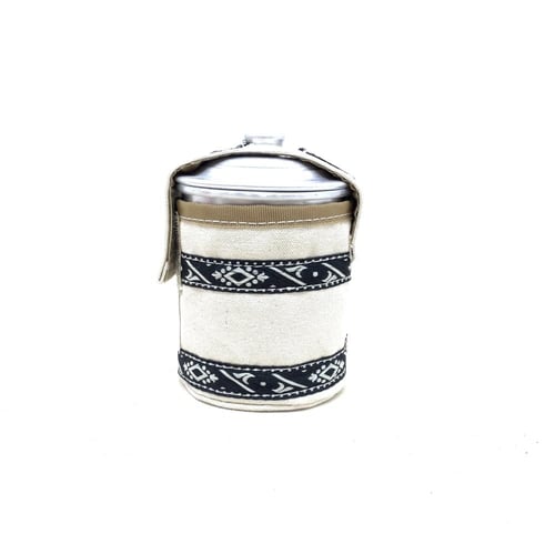 علبة المونيوم ملبس قماش هندي مطرز600 ملي