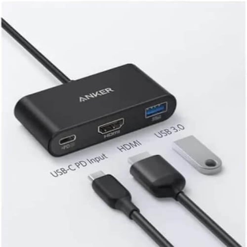 وصلة انكر باور اكسباند 3 في 1 من Type-C إلى HDMI و...