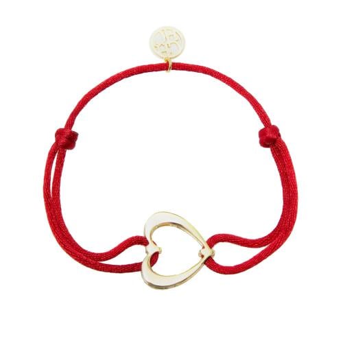 سوار الحب من كارولينا هيريرا خيط - احمر