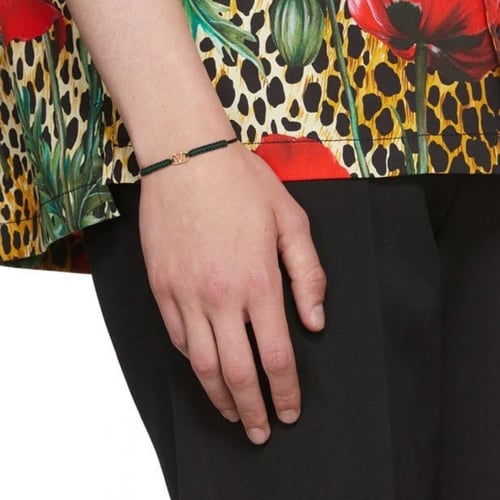 سوار فالنتينو جارافاني خيط مضفر اخضر